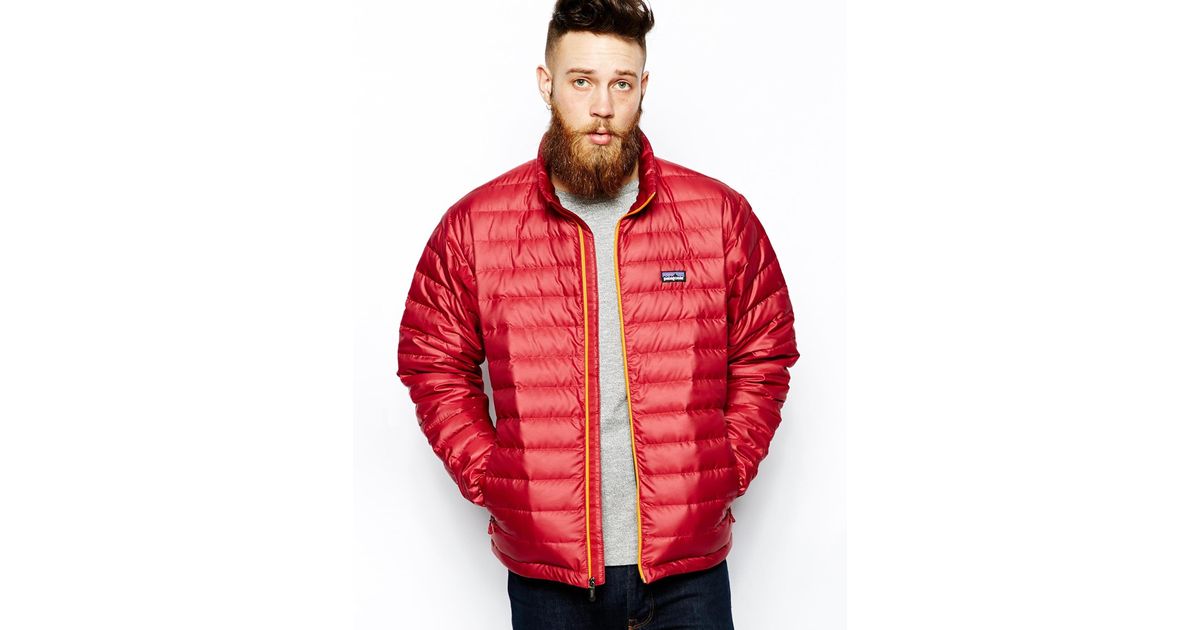 patagonia down jacket red
