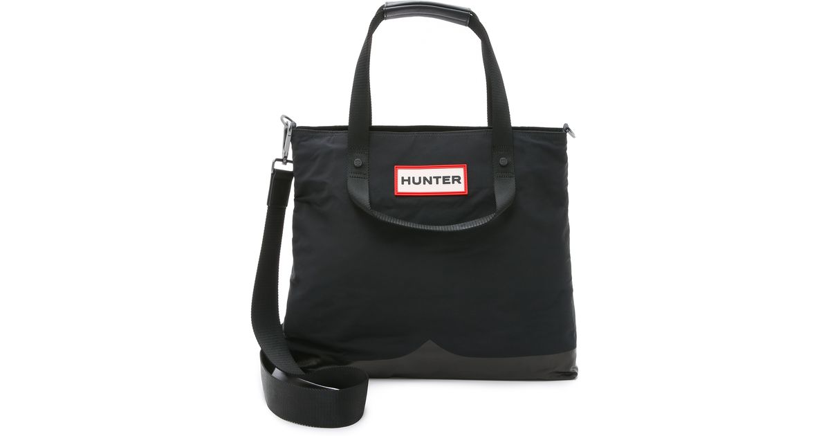 Lyst Hunter Nylon Mustache Messenger Bag Black In