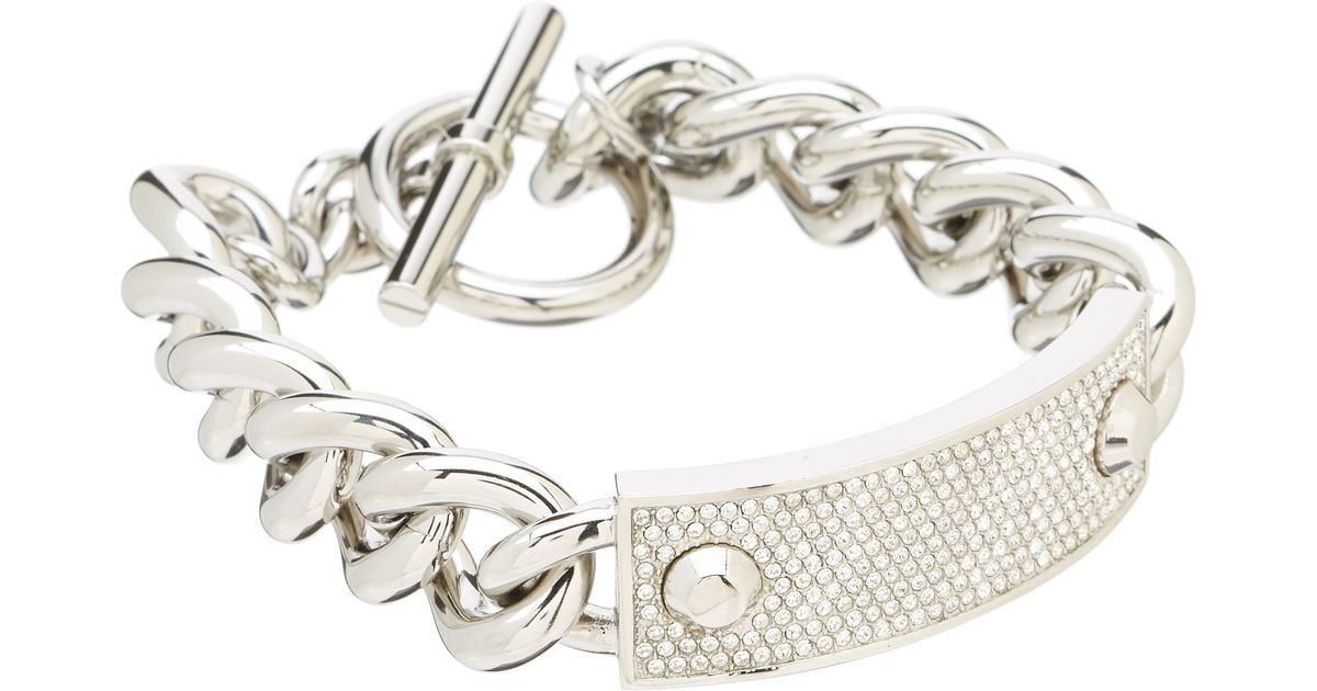 michael kors silver toggle bracelet