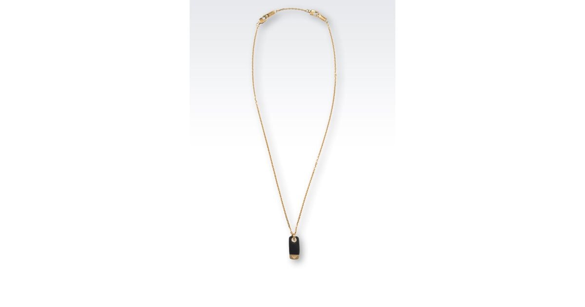 Gold armani necklace Outlet