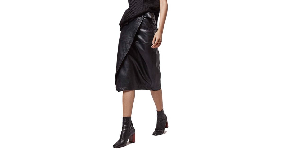 faux leather wrap