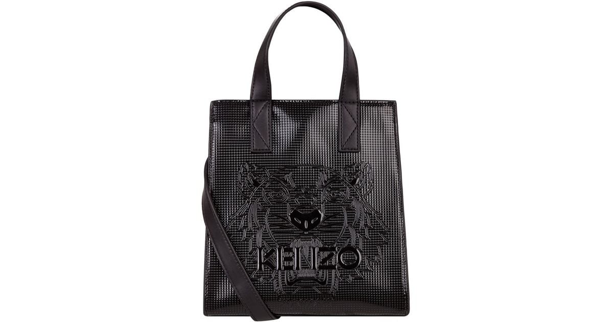 KENZO Mini Tiger Tote Bag in Black Lyst UK