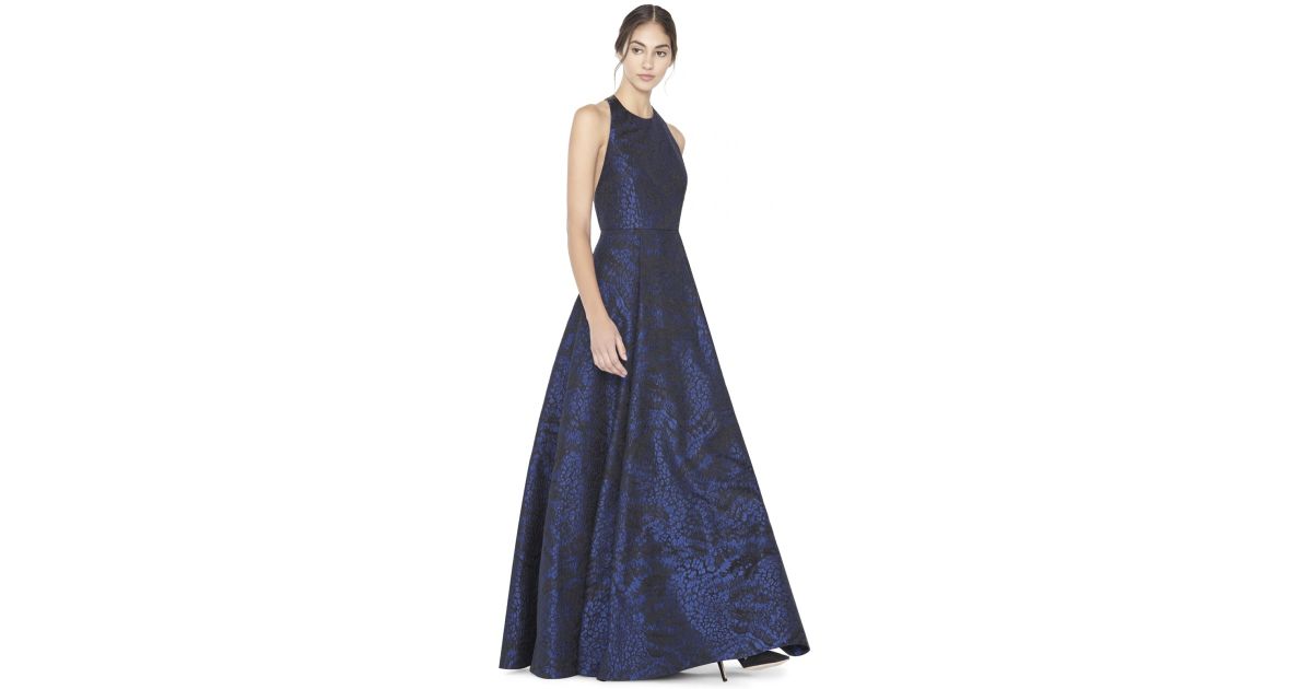 alice and olivia florence high low gown