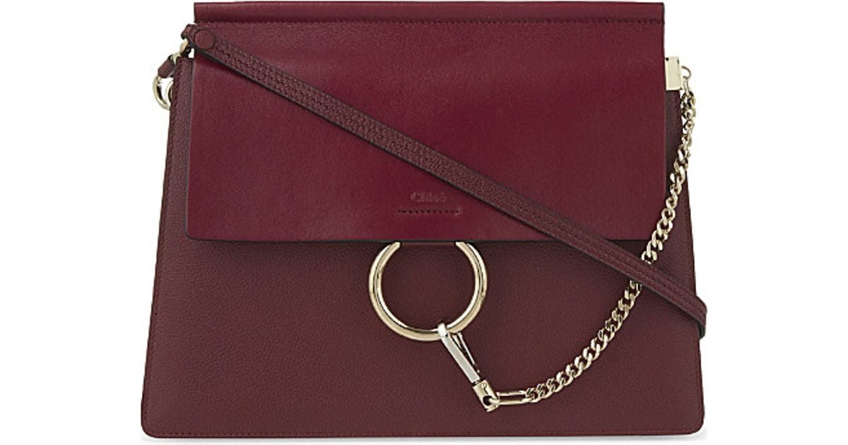 chloe handbags knockoffs - Chlo Faye Leather Satchel Bag - For Women in Purple (Wine purple ...