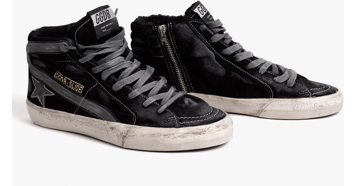golden goose slide black