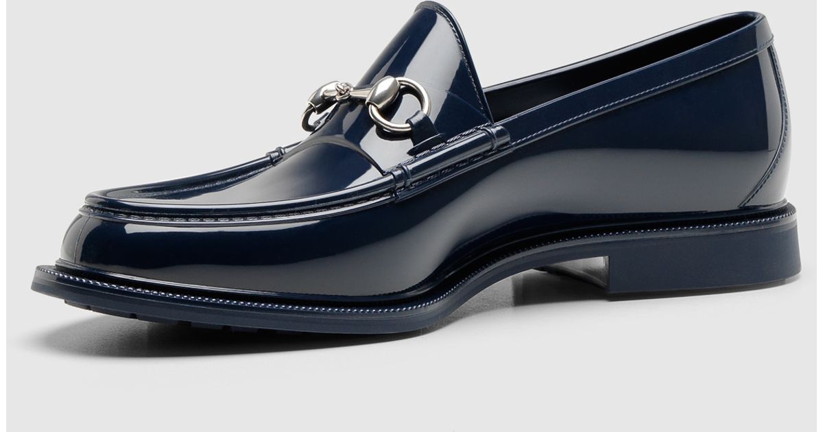 gucci rubber loafers