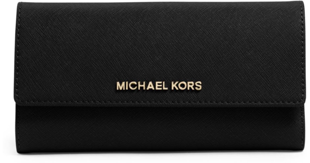 michael kors checkbook wallet black