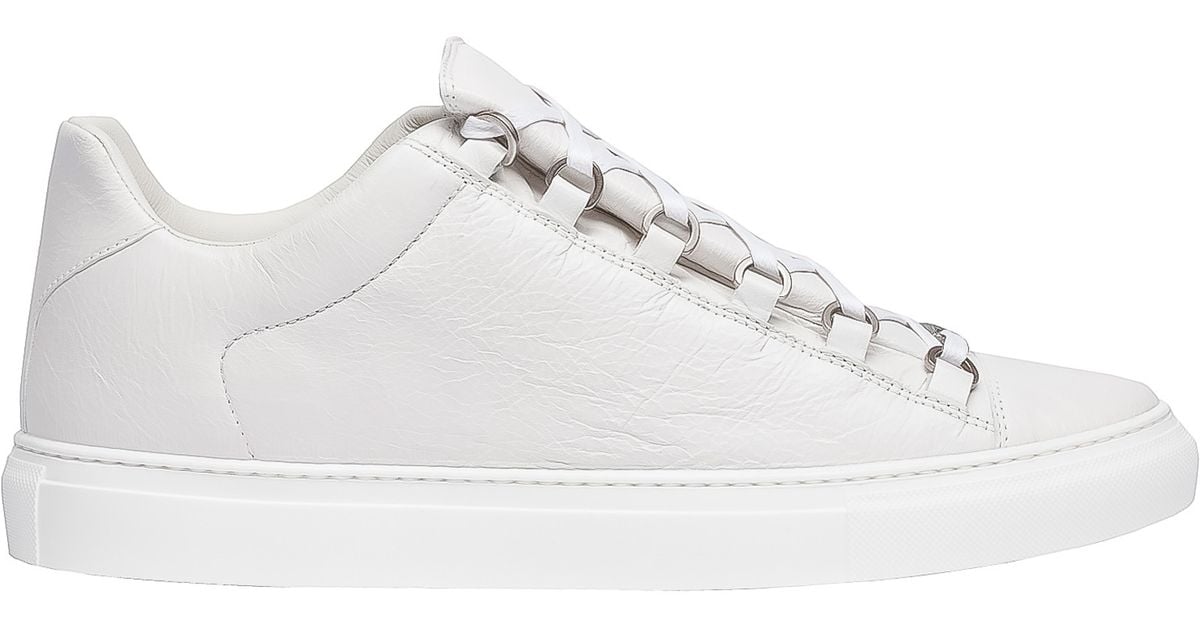 balenciaga low sneakers white