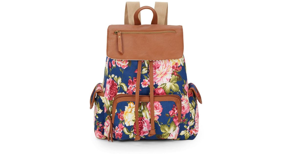 madden girl floral backpack
