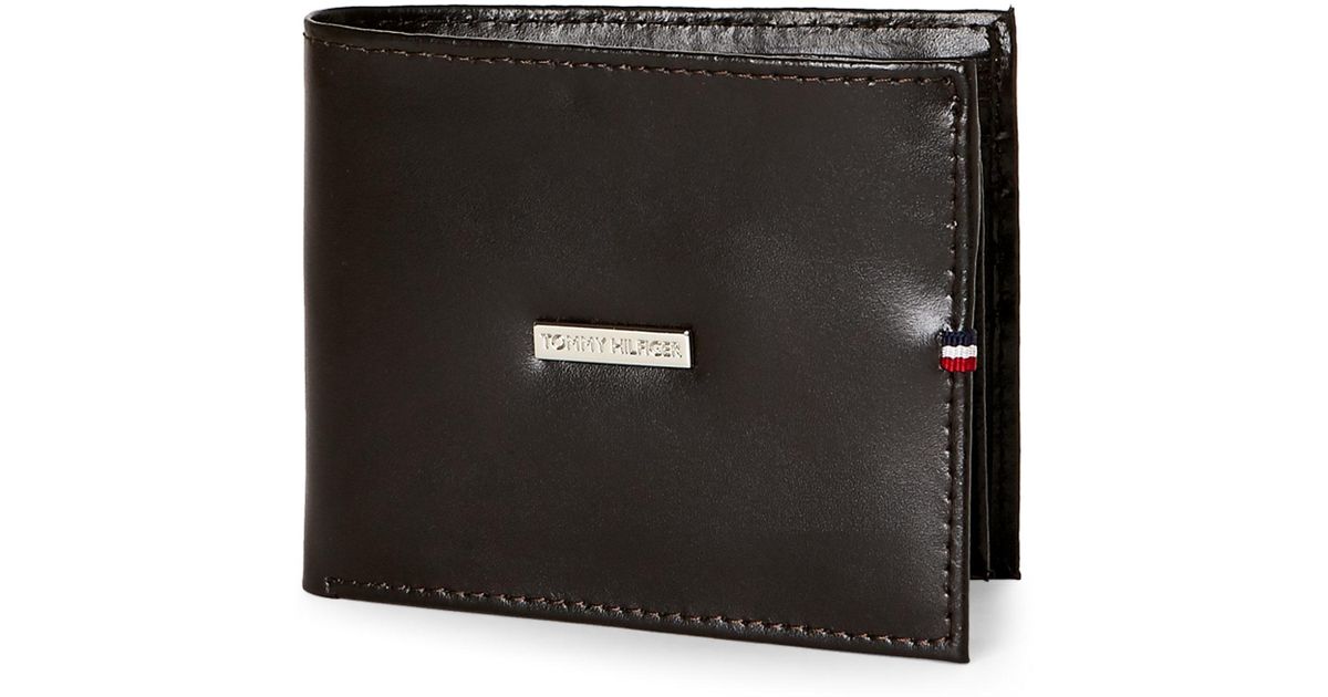 tommy hilfiger leather wallet
