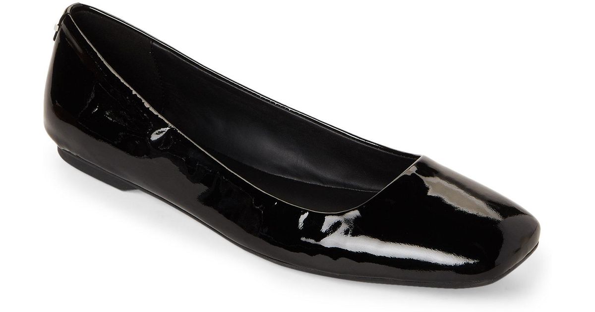 calvin klein patent leather flats