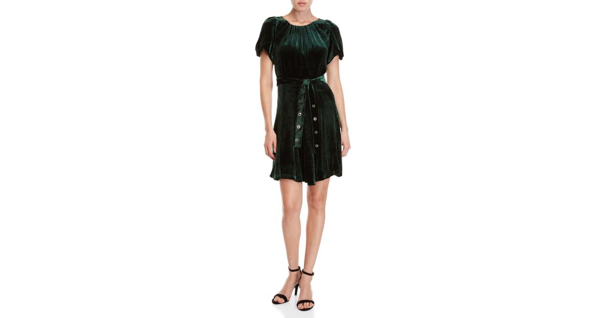 sandro velvet dress