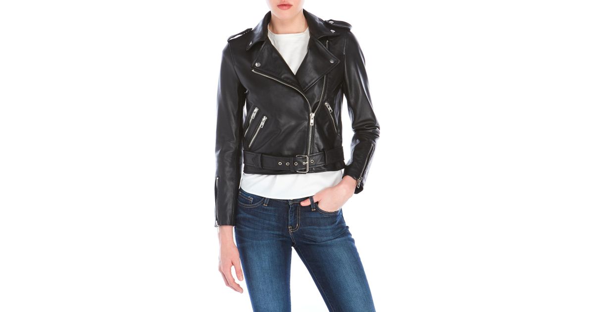 Lyst Walter Baker Allison Leather Jacket In Black