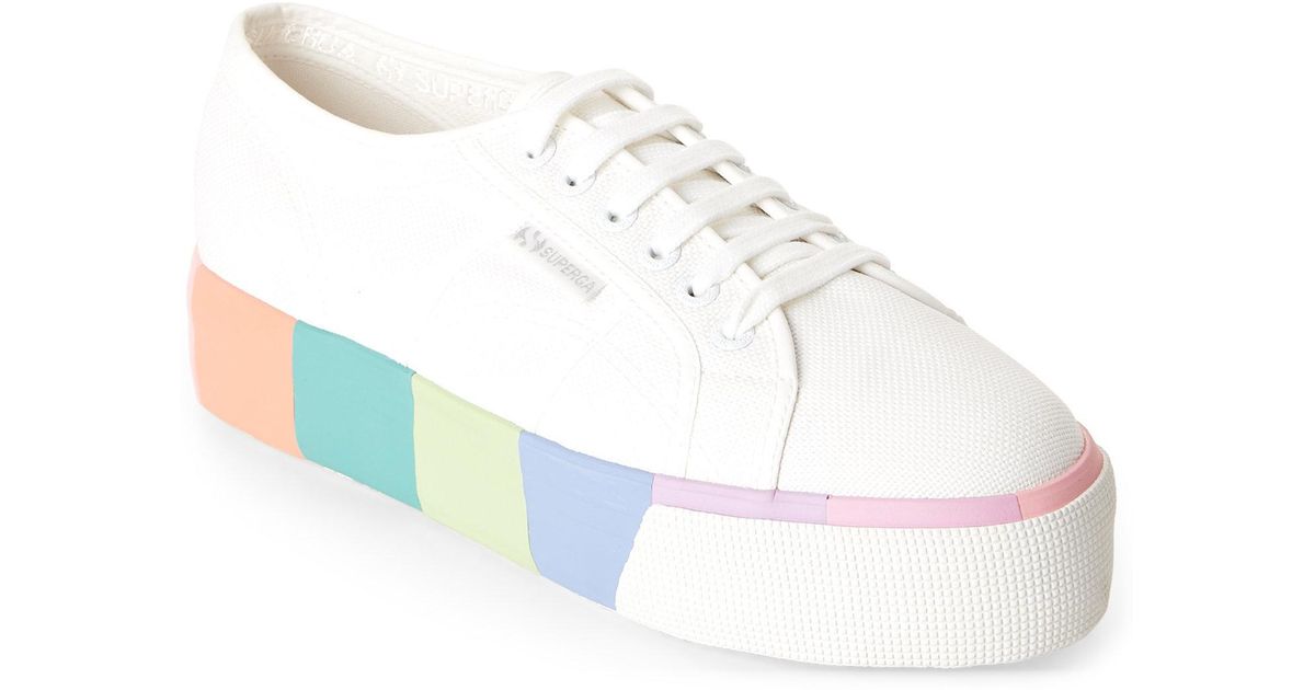 superga canvas platform sneakers