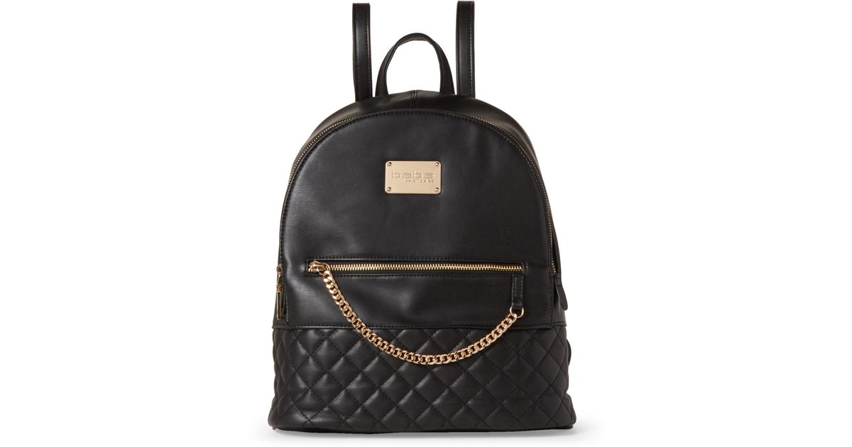 bebe black backpack