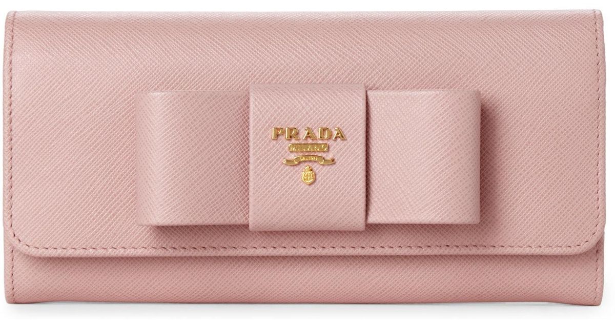prada bow wallet
