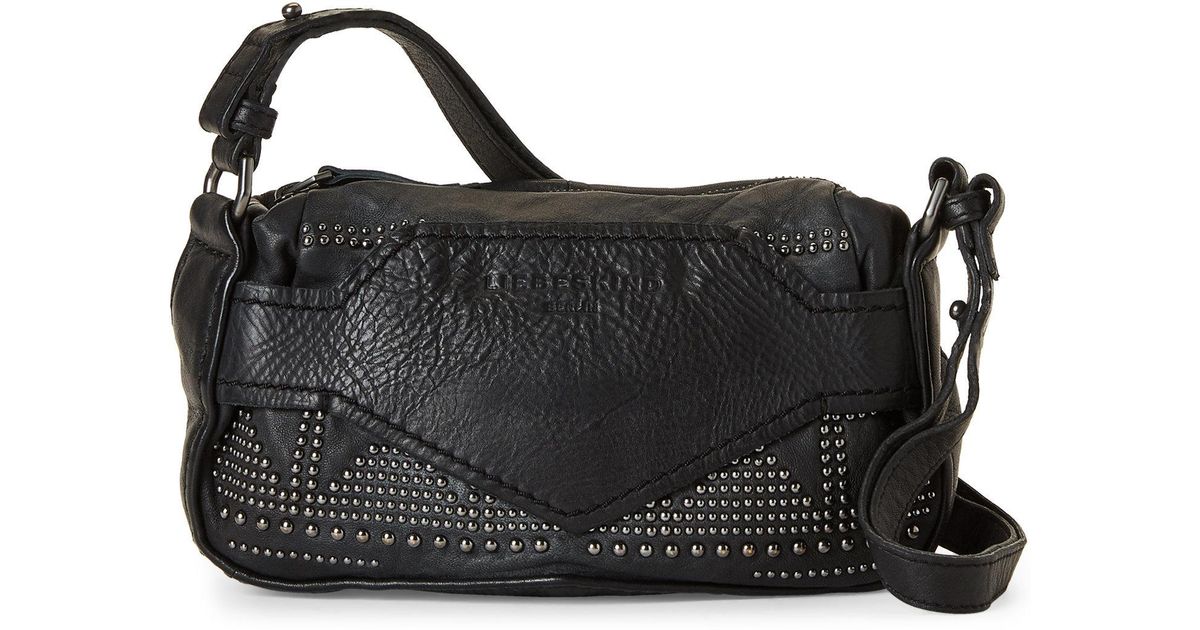 Lyst Liebeskind Nairobi Black Studded Matala Shoulder Bag In