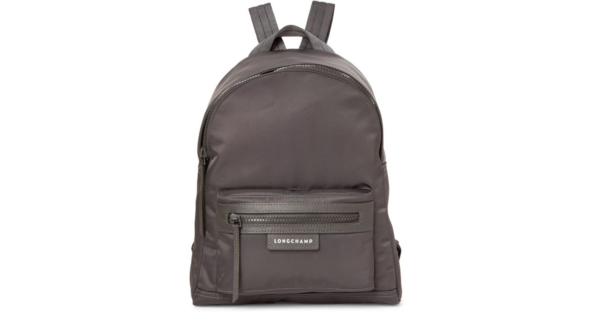 Longchamp Gray Grey Le Pliage Neo Small Backpack