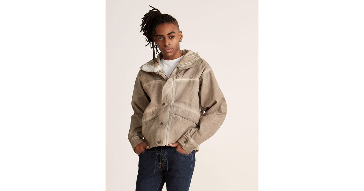 424 yellow denim parka