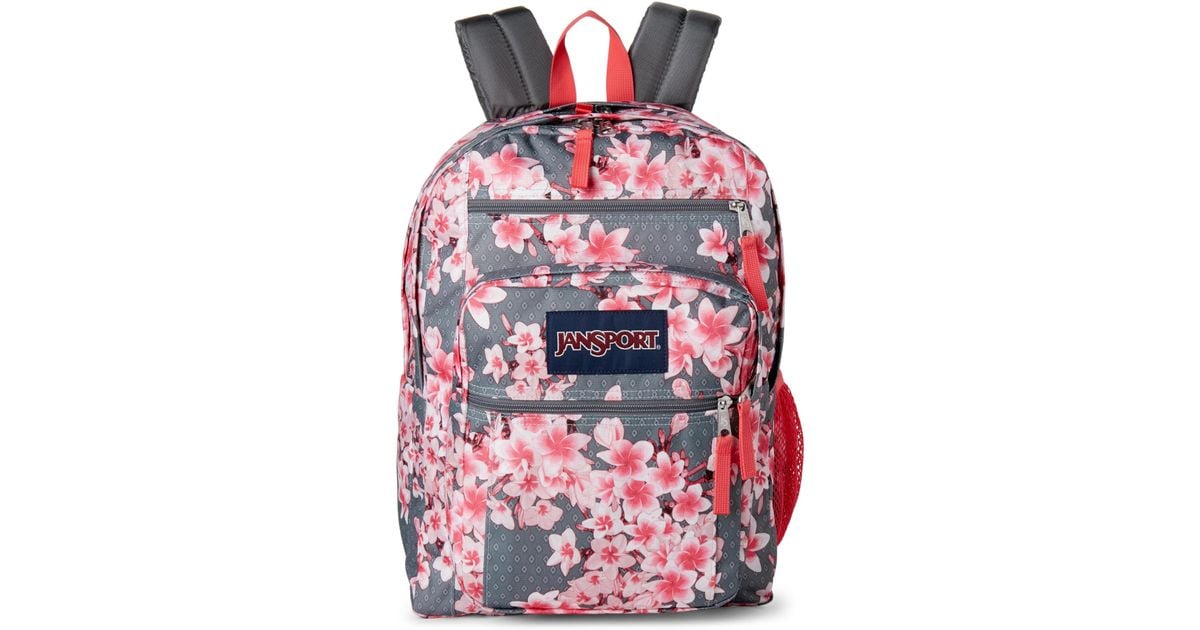 Jansport Backpack Grey With Flowers