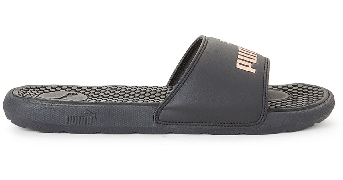 puma gold slides