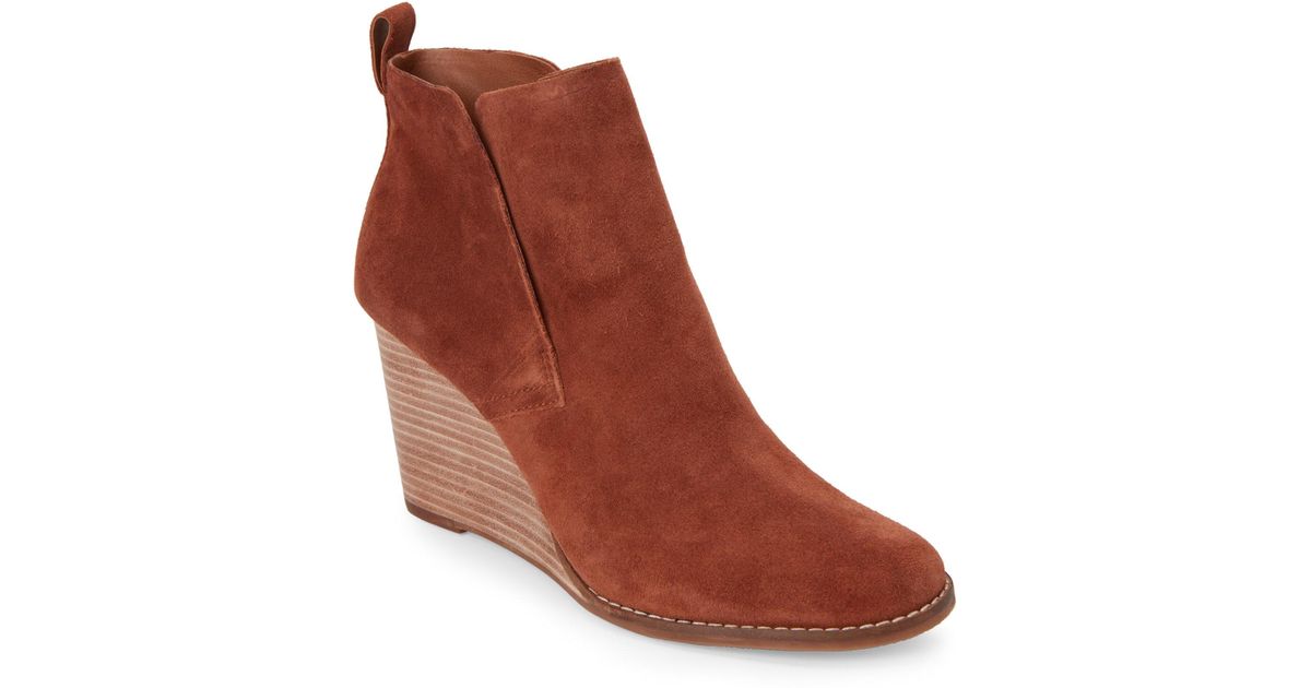 pull on wedge booties