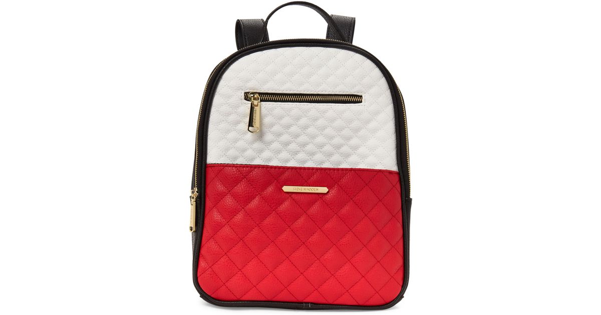 steve madden backpack red