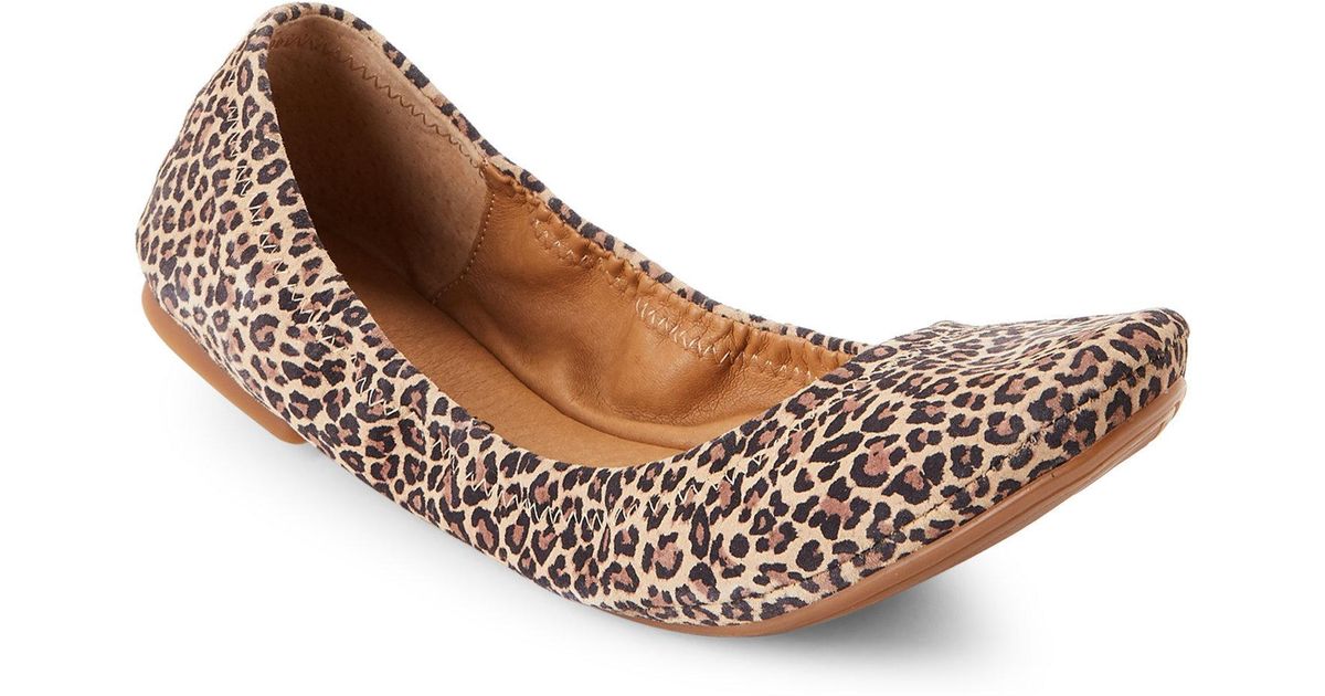 lucky brand leopard ballet flats
