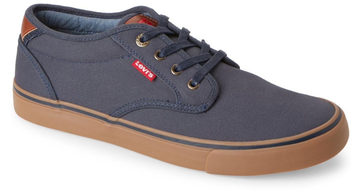 levis navy blue shoes