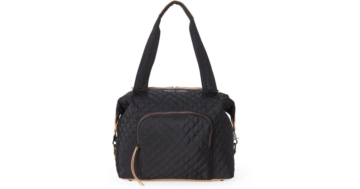 adrienne vittadini quilted duffle bag