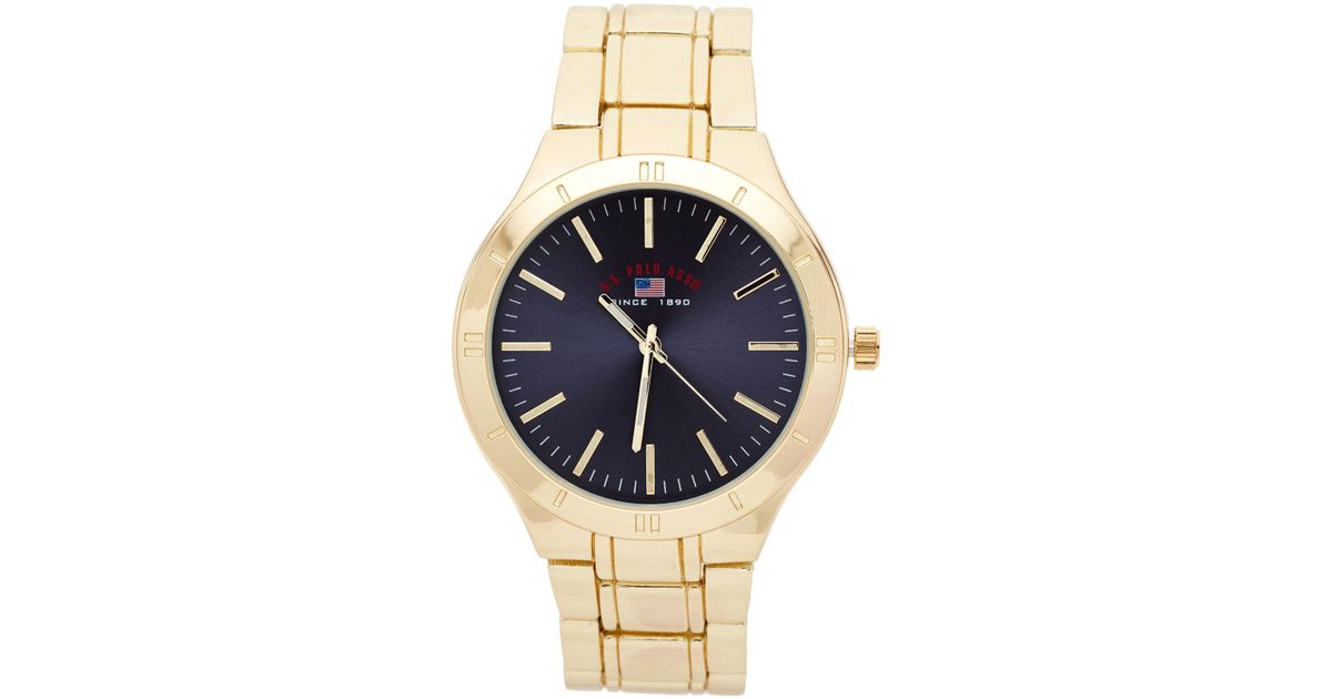 us polo gold watch