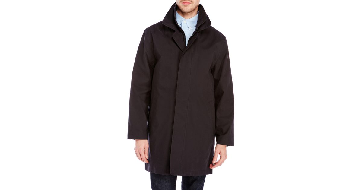 lauren ralph lauren edgar classic fit raincoat with removable lining