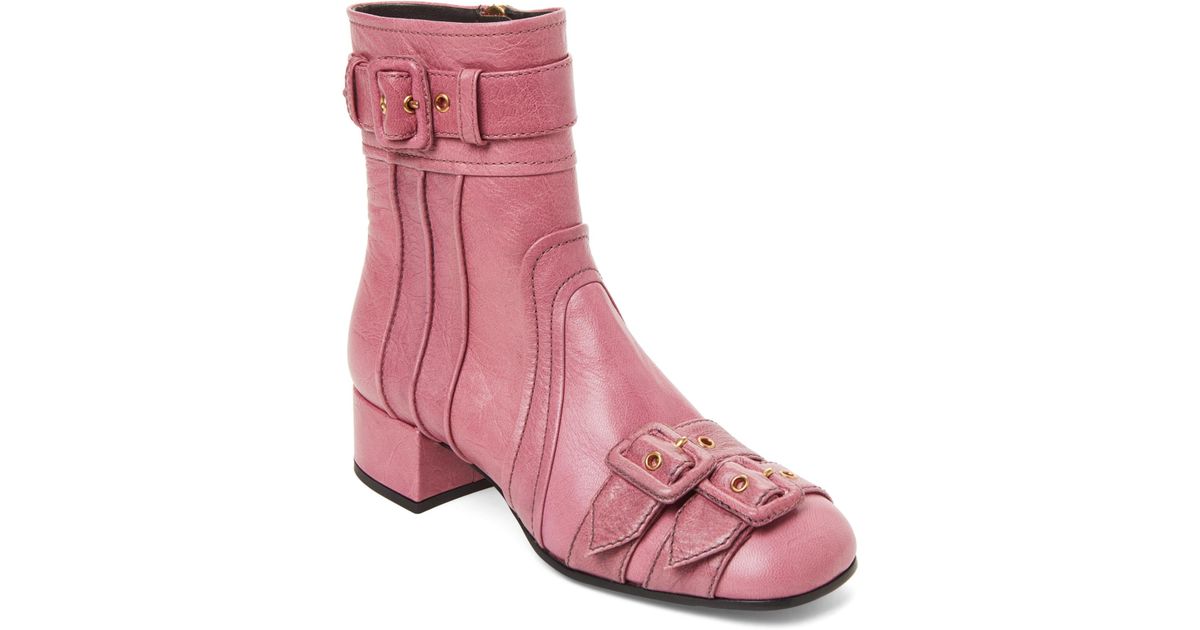 pink prada boots