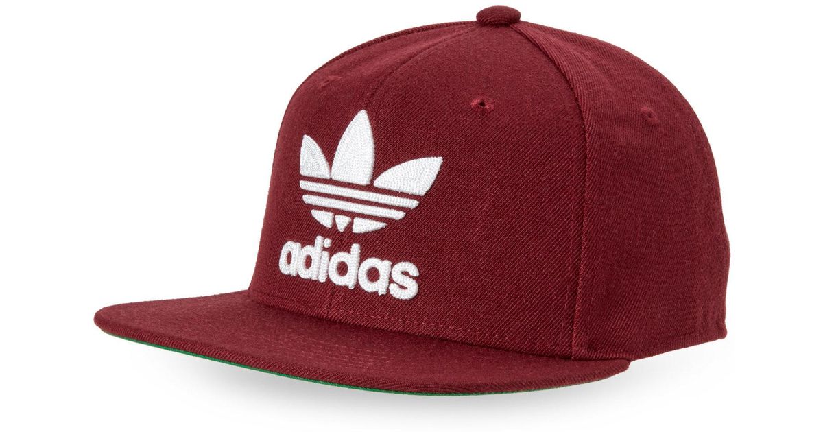 burgundy adidas cap