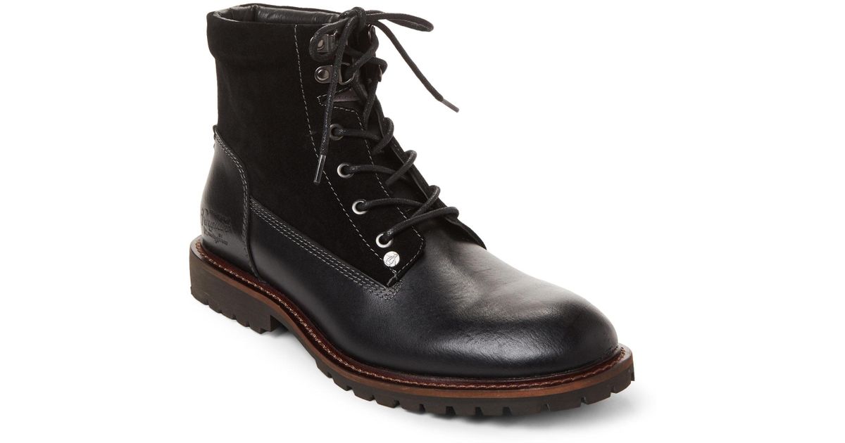 original penguin jesse leather combat boot