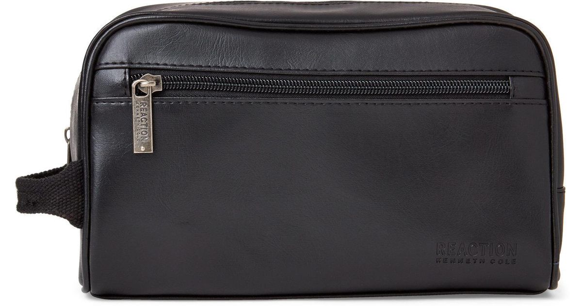 Kenneth Cole Reaction Black Travel Toiletry Bag For Men