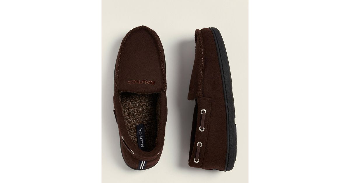 nautica moccasin slippers