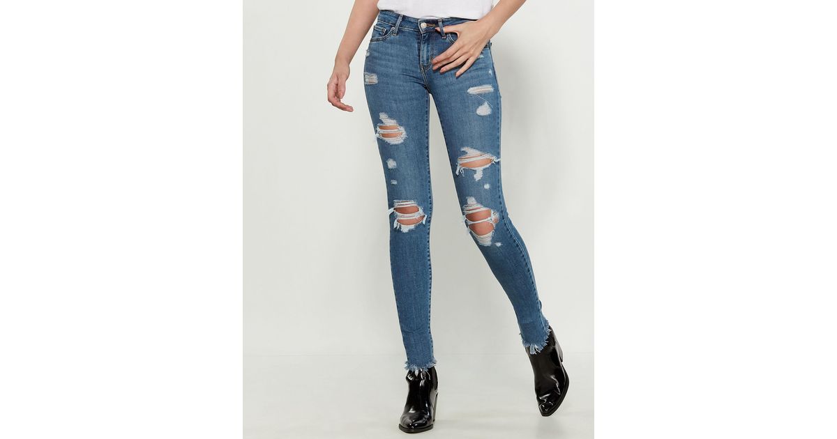 levis black distressed jeans
