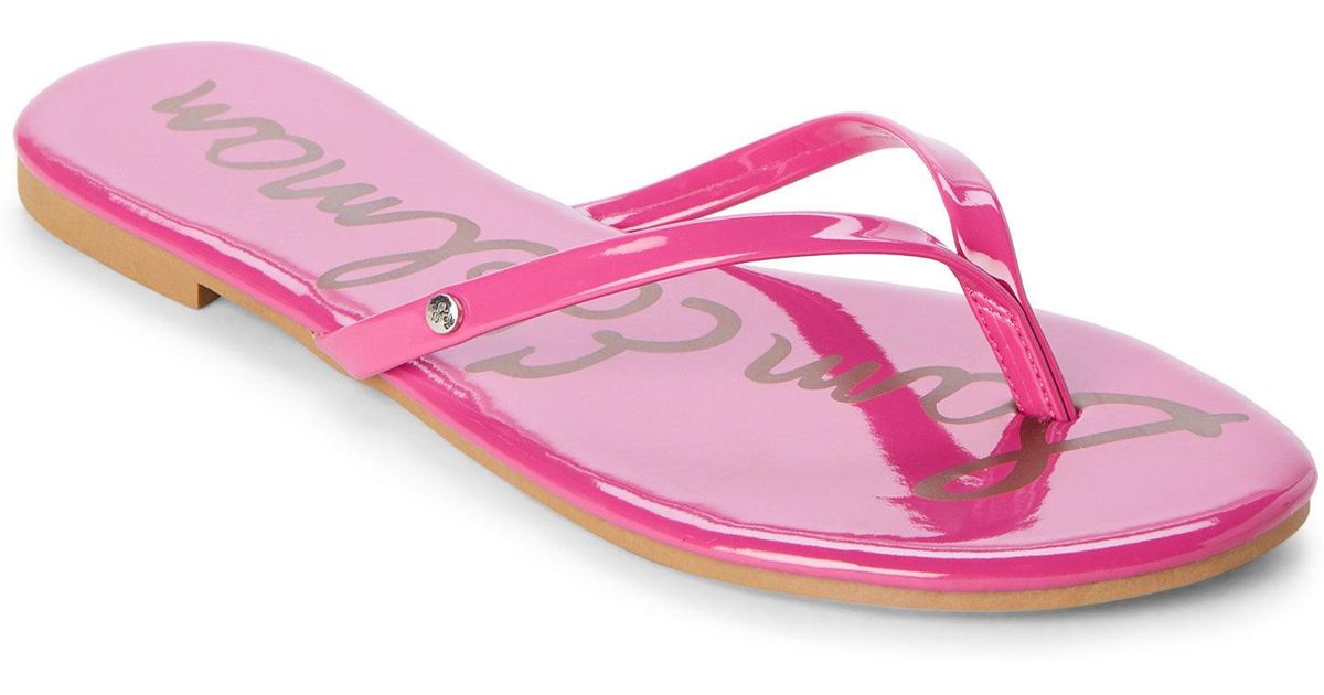 hot pink flip flops
