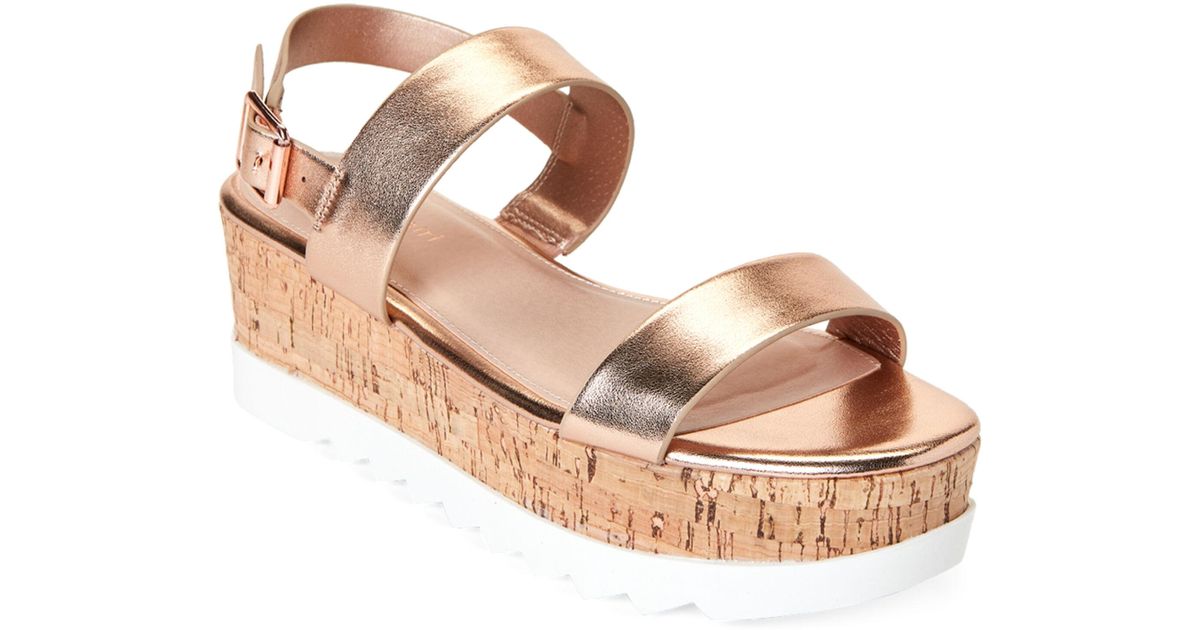 madden girl rose gold heels