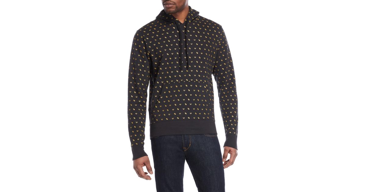 tr monogram pullover hoodie
