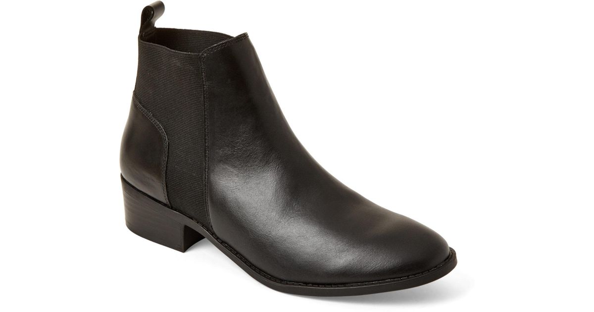 steve madden alden leather zip ankle boot