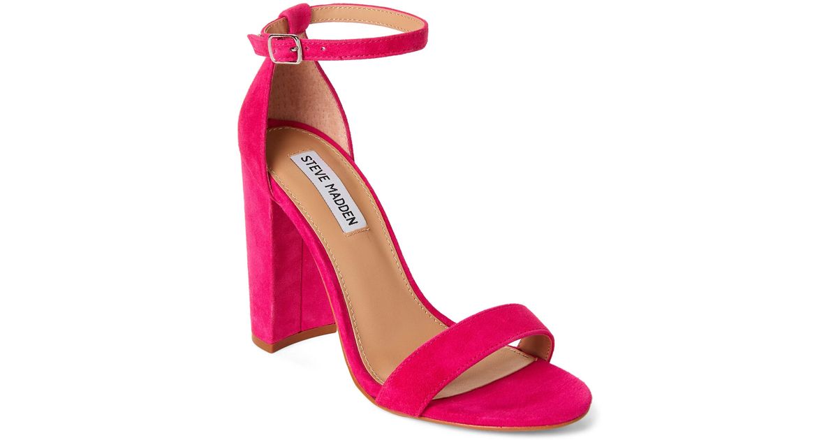 hot pink pumps with ankle strap