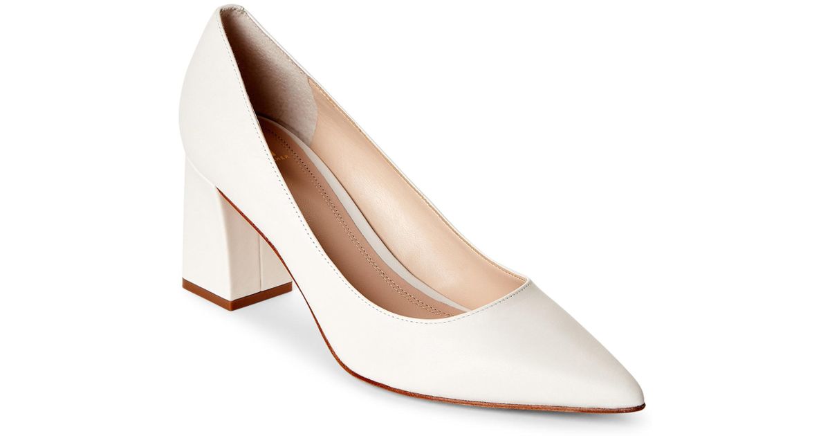 cream pointed heels