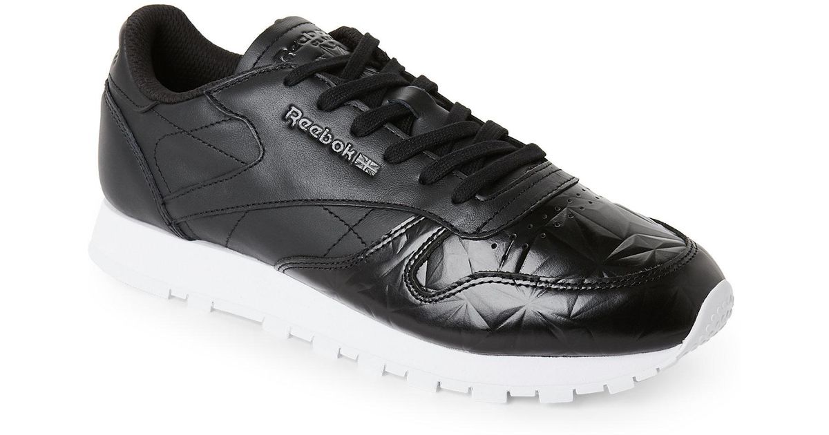 reebok classic black metallic