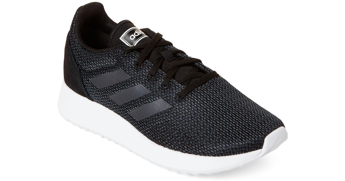 adidas Leather Black & Carbon Run 70s Knit Low-top Sneakers - Lyst