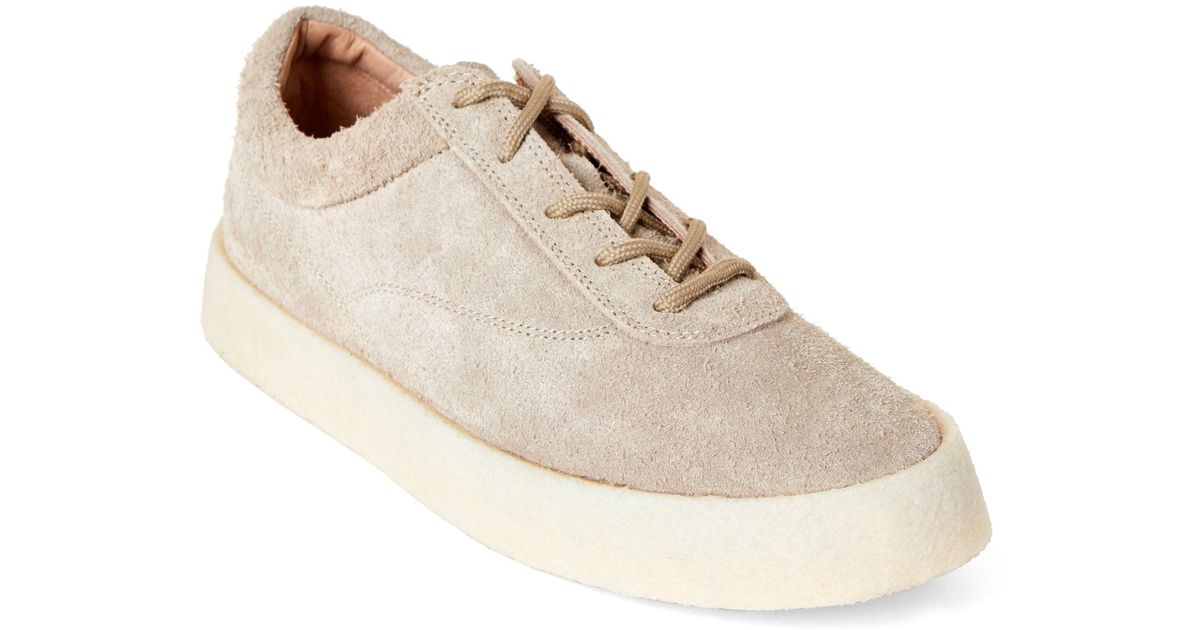Yeezy Thick Shaggy Suede Low-top Sneakers for Men - Lyst