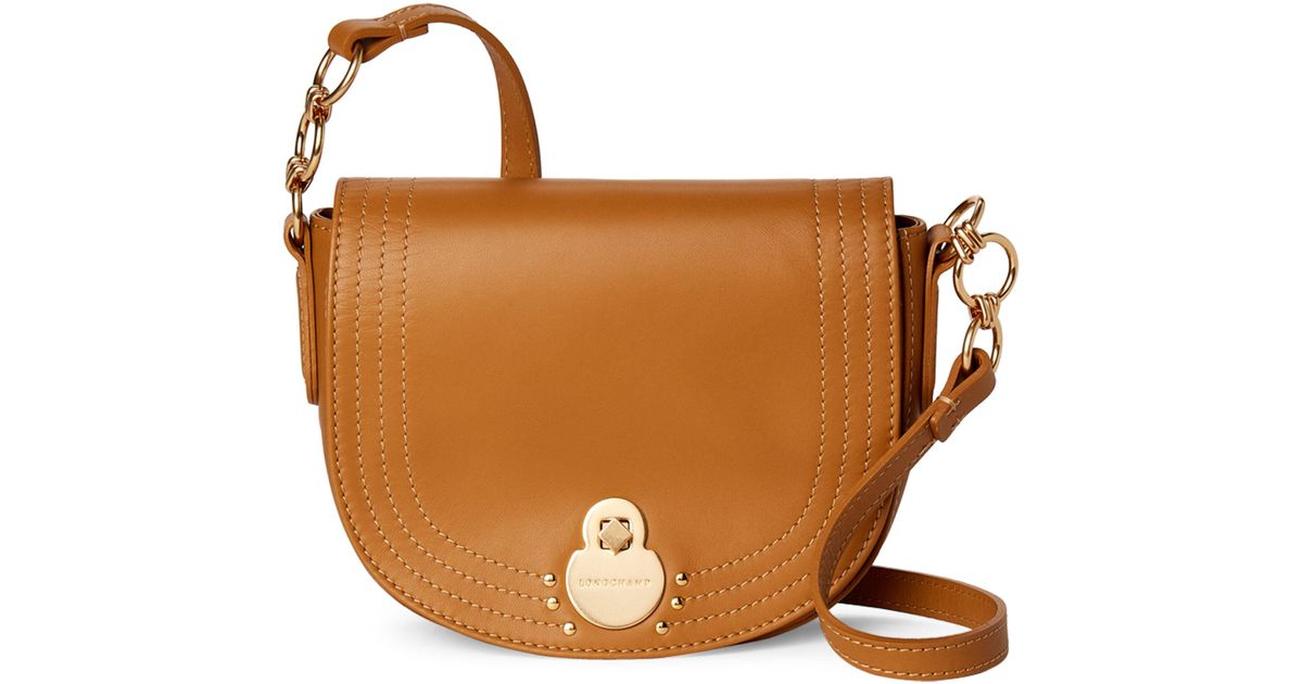 Longchamp Natural Cavalcade Leather Crossbody Lyst