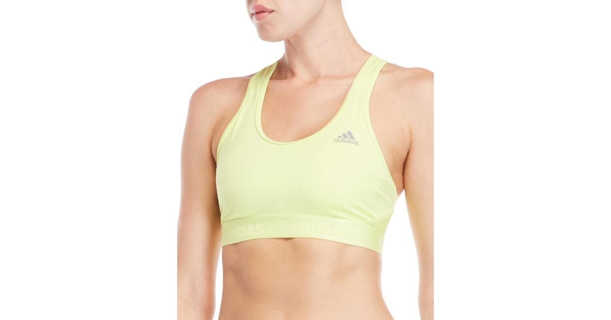 adidas yellow sports bra
