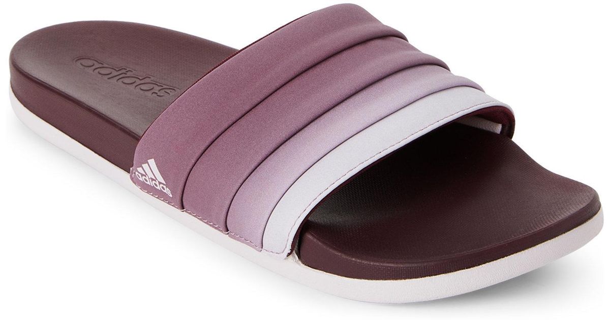 adidas adilette maroon